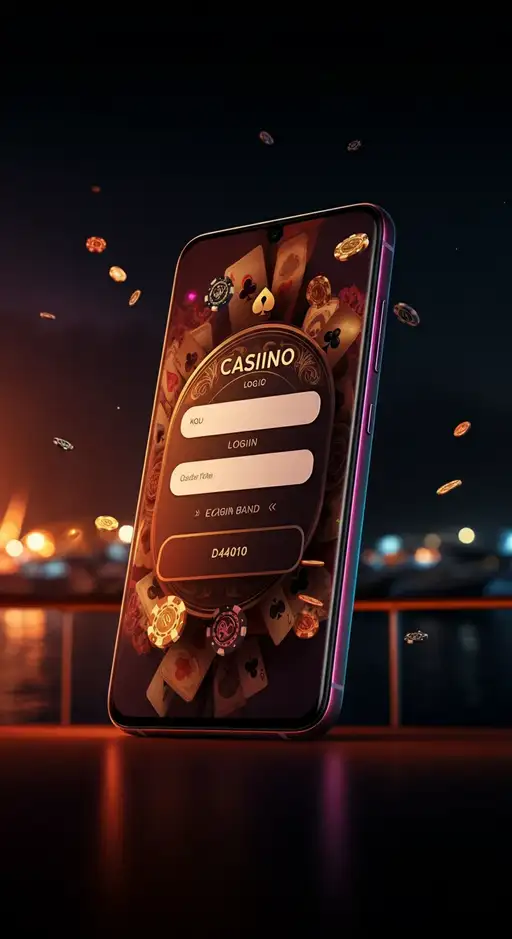 Login-Bildschirm des Golden Panda Casinos, der einen sicheren Zugang mit biometrischen Optionen und 2FA für High-Roller-Konten veranschaulicht.